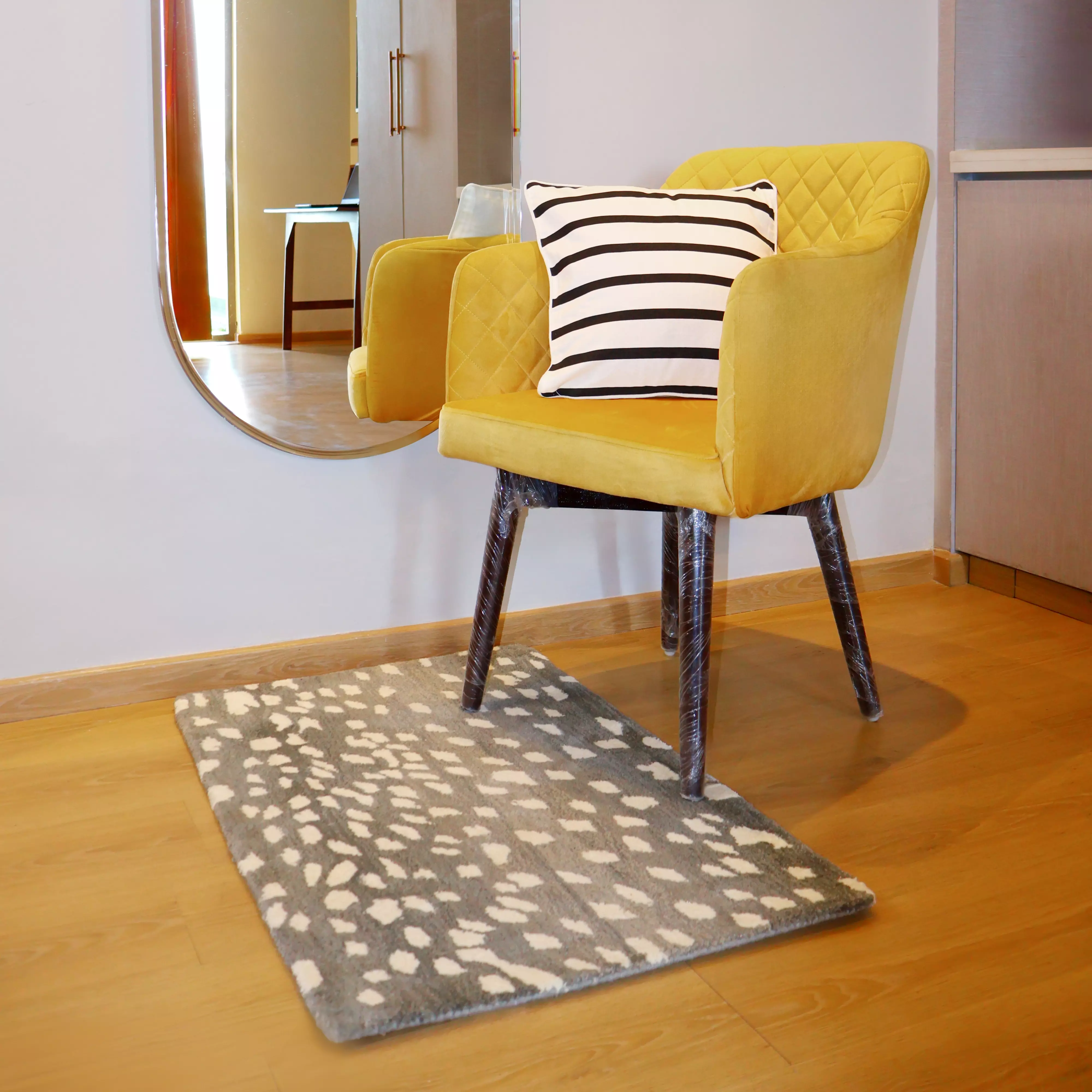 Glyph Cotton Ivory & Black Stripes Pillow Cover - Image 3