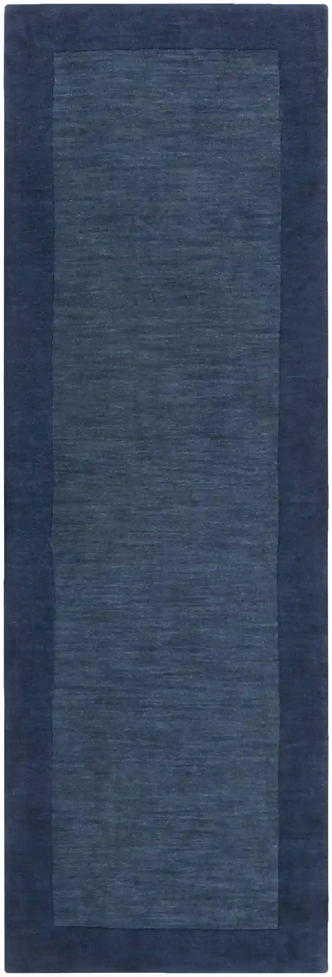 Hand Loomed Mystique Blue Wool Rug - Image 4