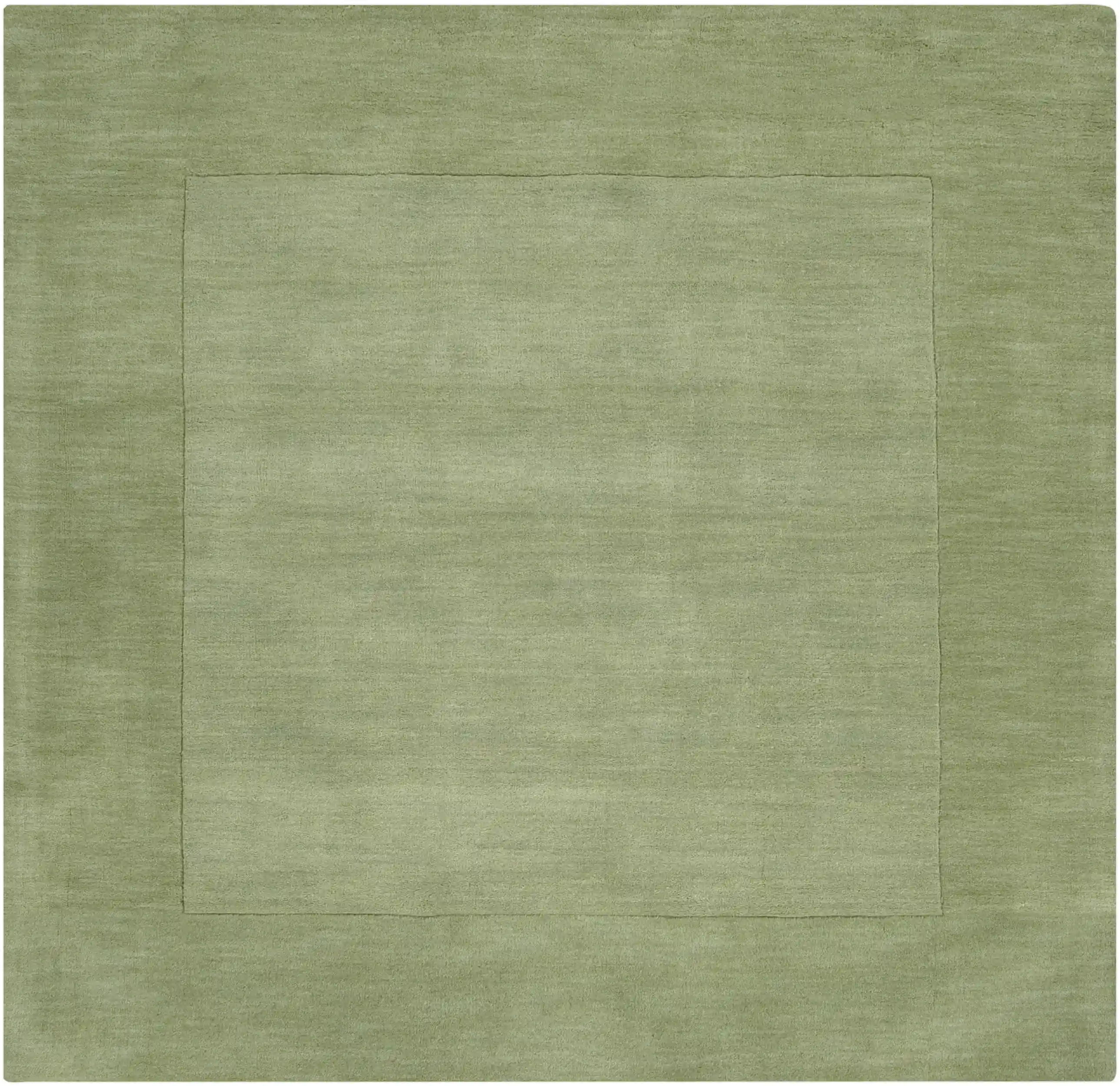 Hand Loomed Mystique Light Green Wool Rug - Image 3