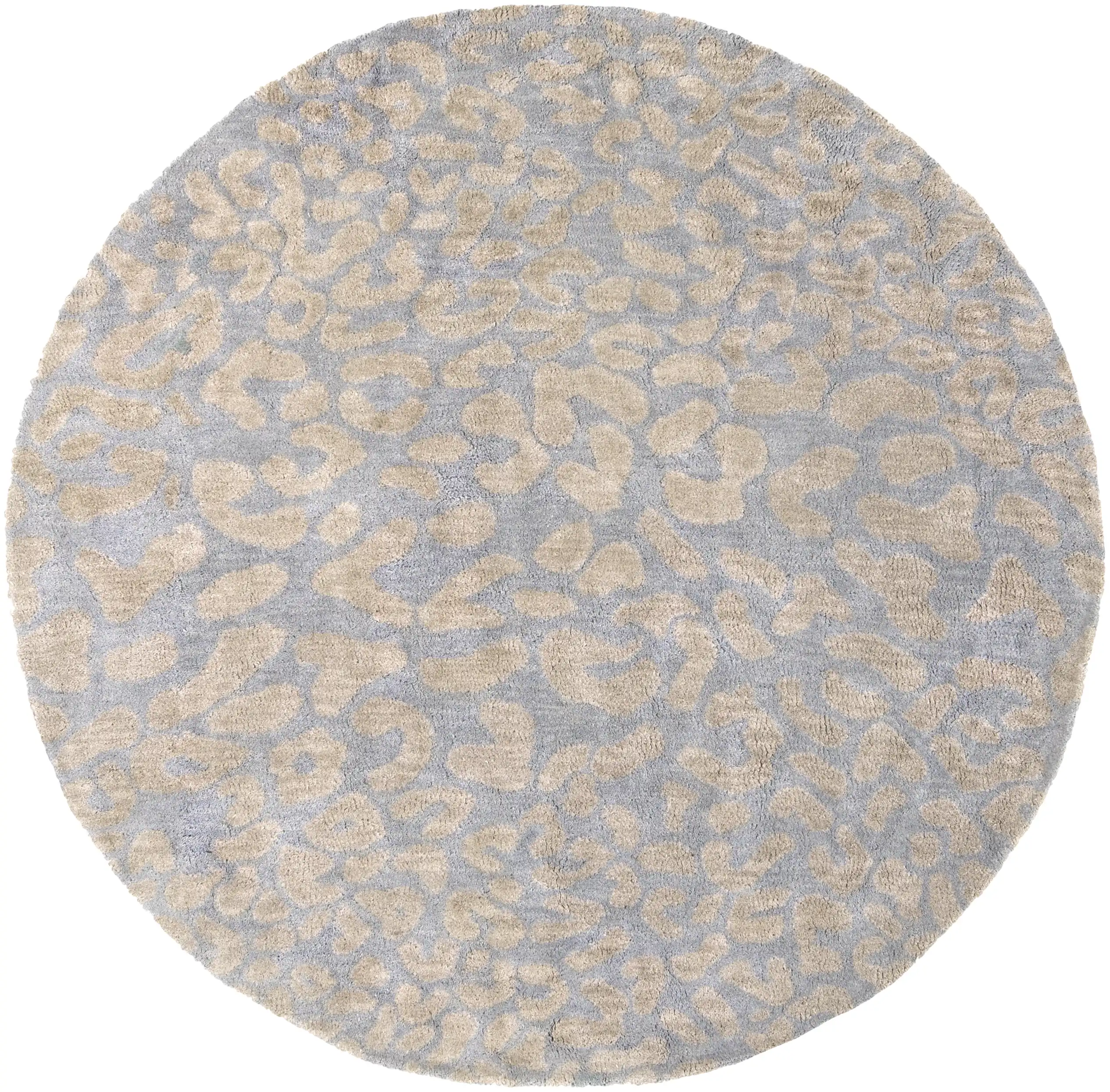 Hand Tufted Athena Gray and Beige Wool Rug - Image 3