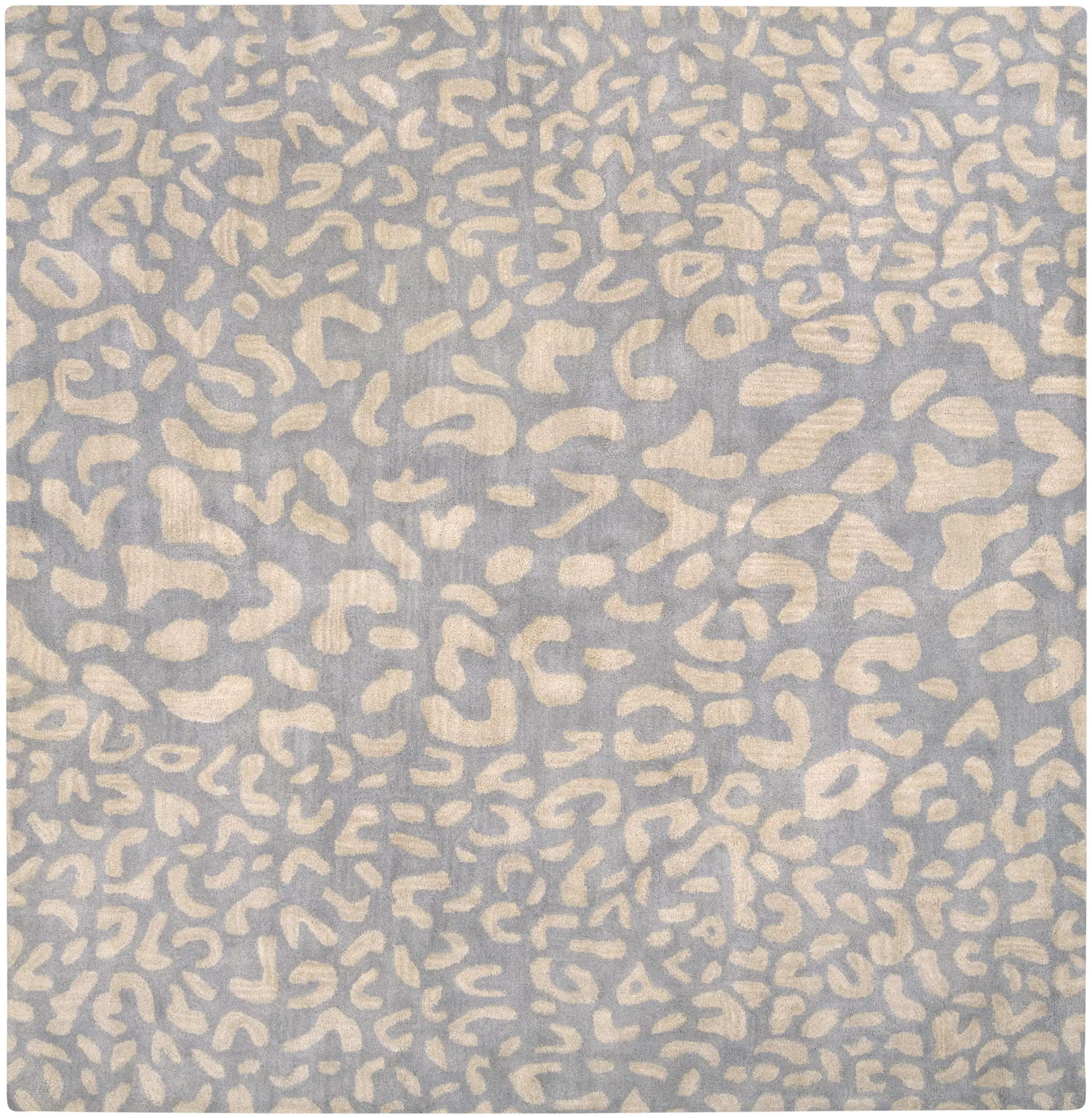 Hand Tufted Athena Gray and Beige Wool Rug - Image 4