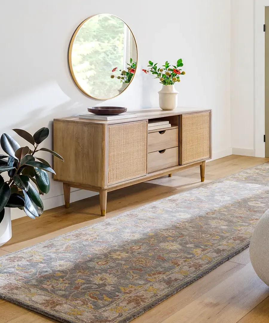 Hand Tufted Floral Comfort Elegant Wool Area Rug - Image 11