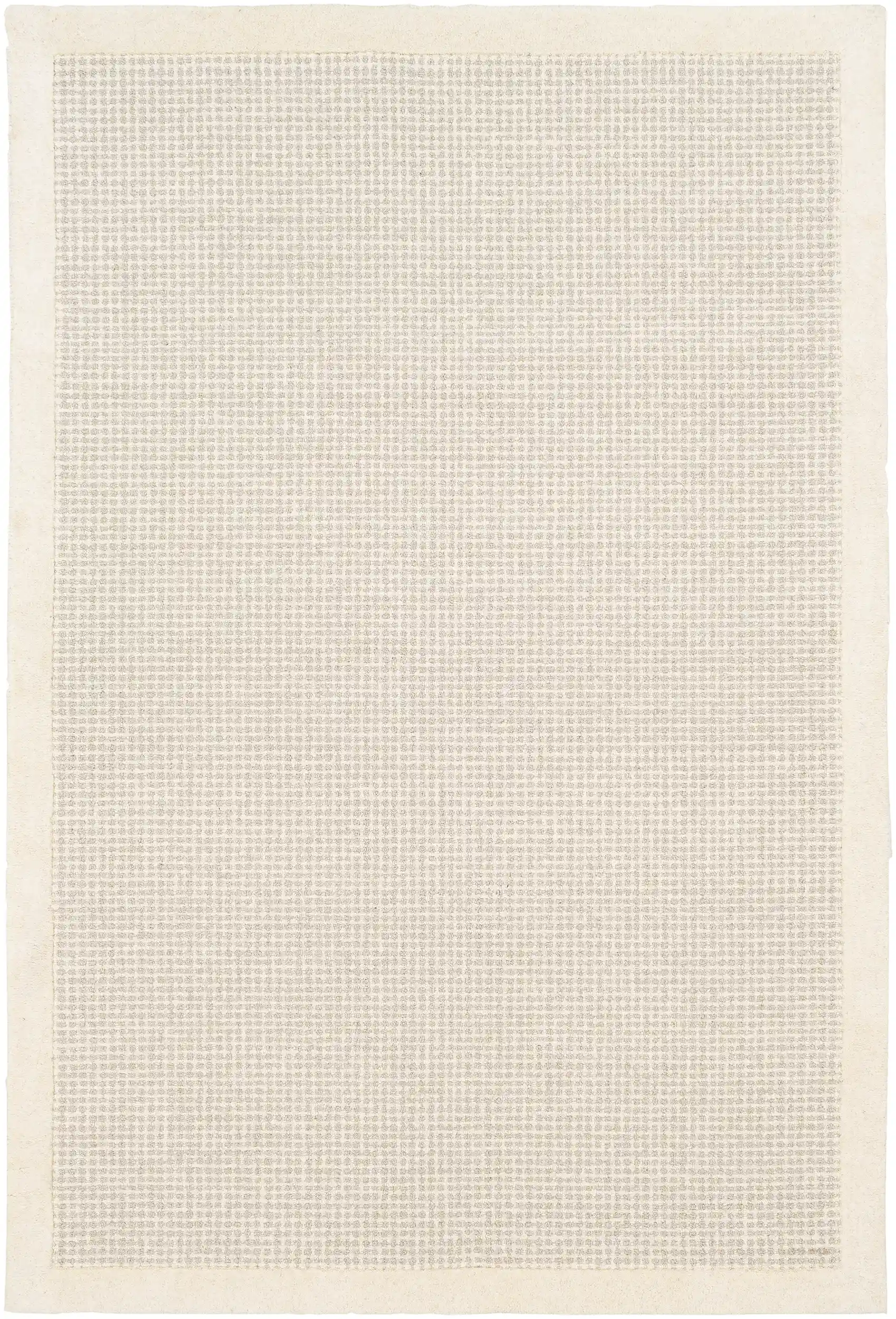 Hand Tufted Siena Cream and Gray Wool Rug - Image 7