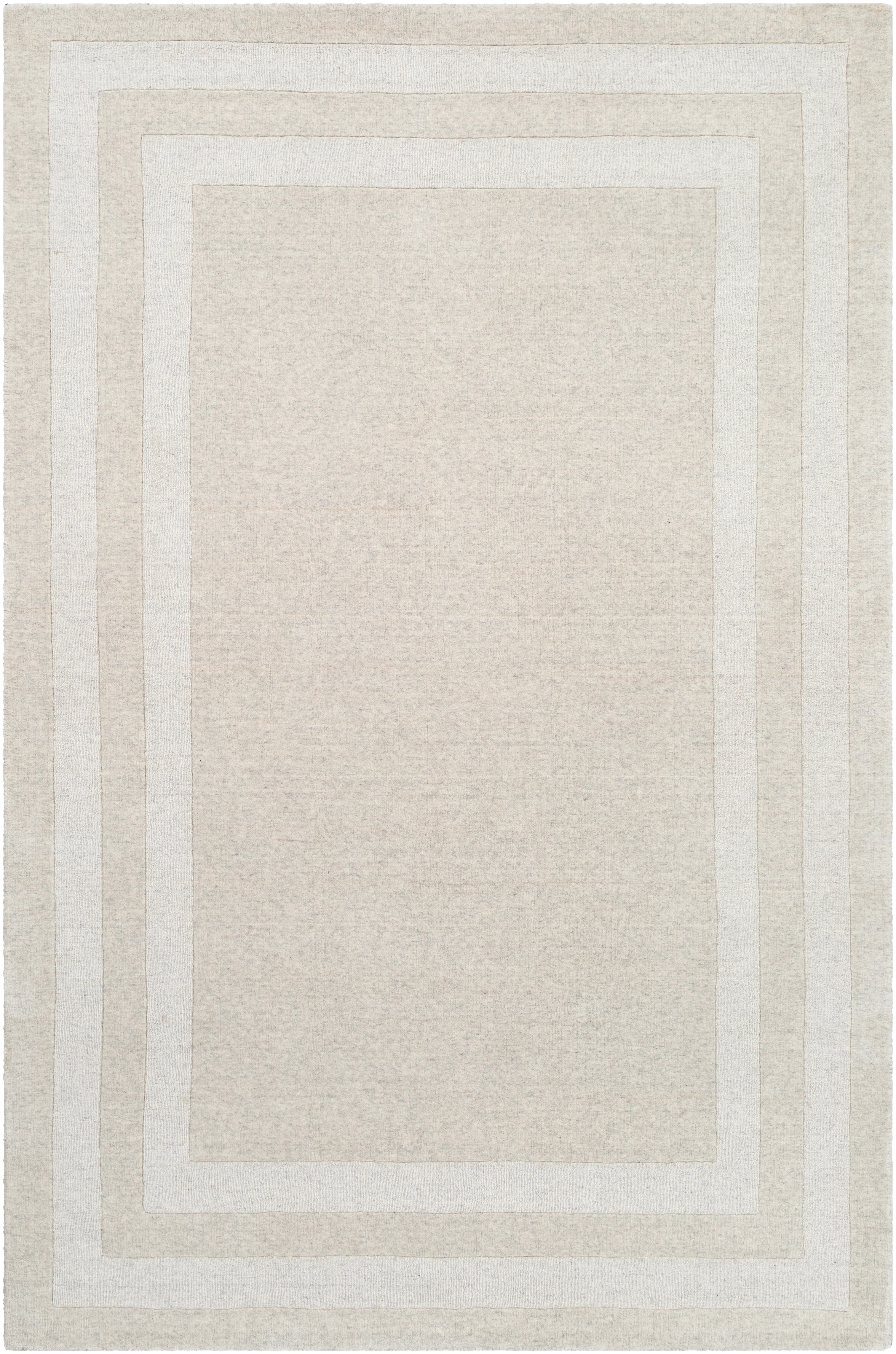 Hand-Tufted Sorrento Beige and Taupe Wool-Nylon Rug - Image 4