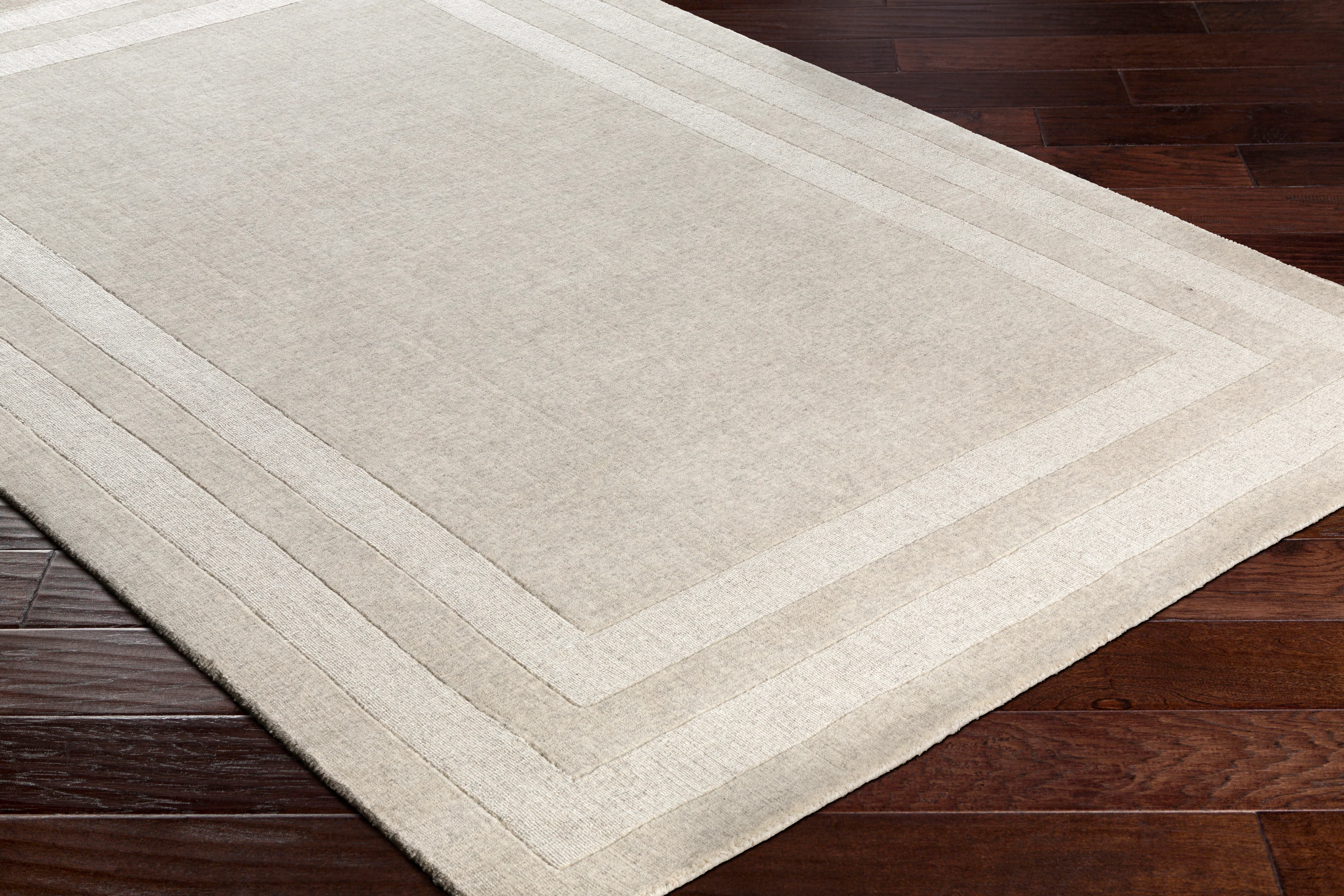 Hand-Tufted Sorrento Beige and Taupe Wool-Nylon Rug - Image 5