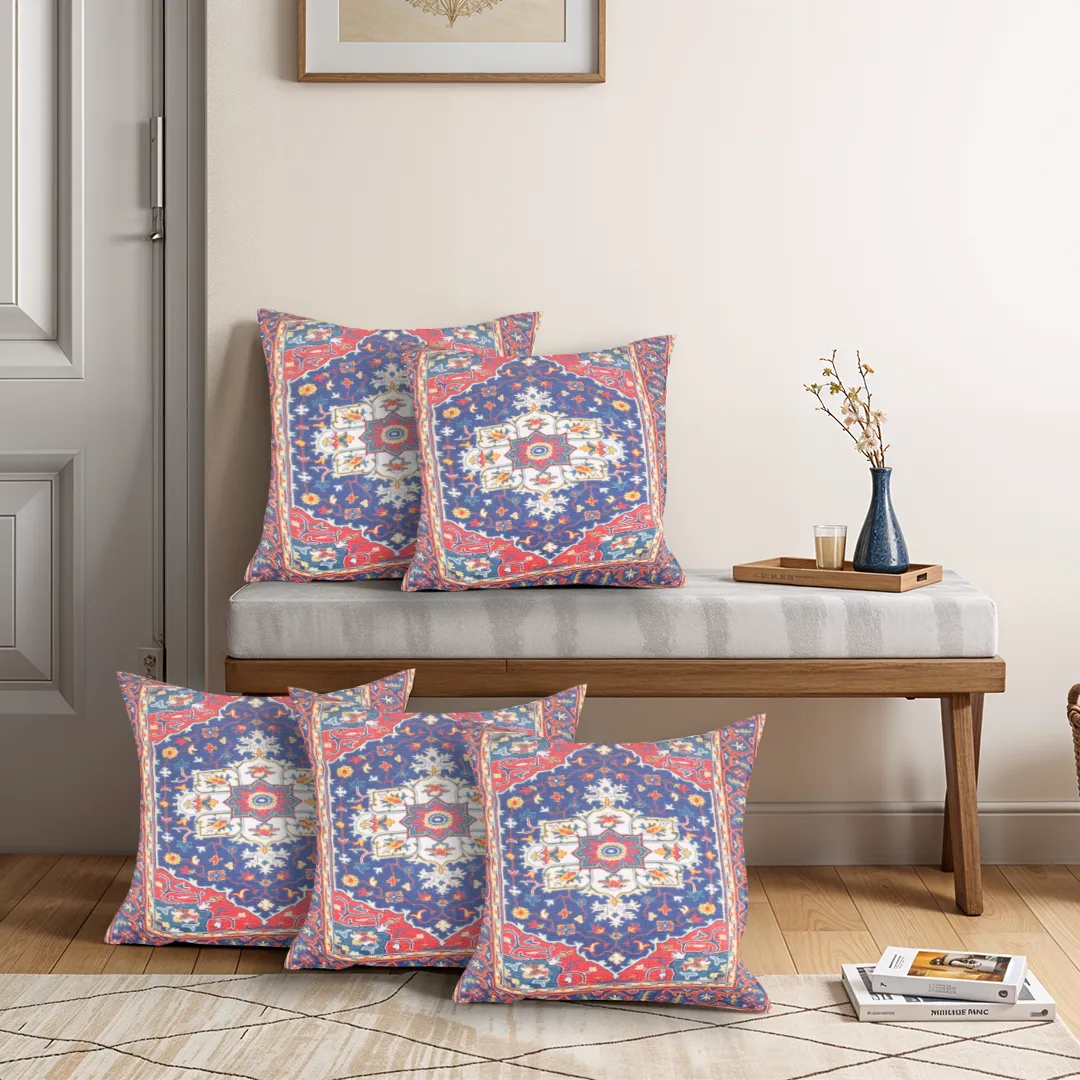 Persian Medallion Design Inspired Patterns Cushion Covers - Image 3