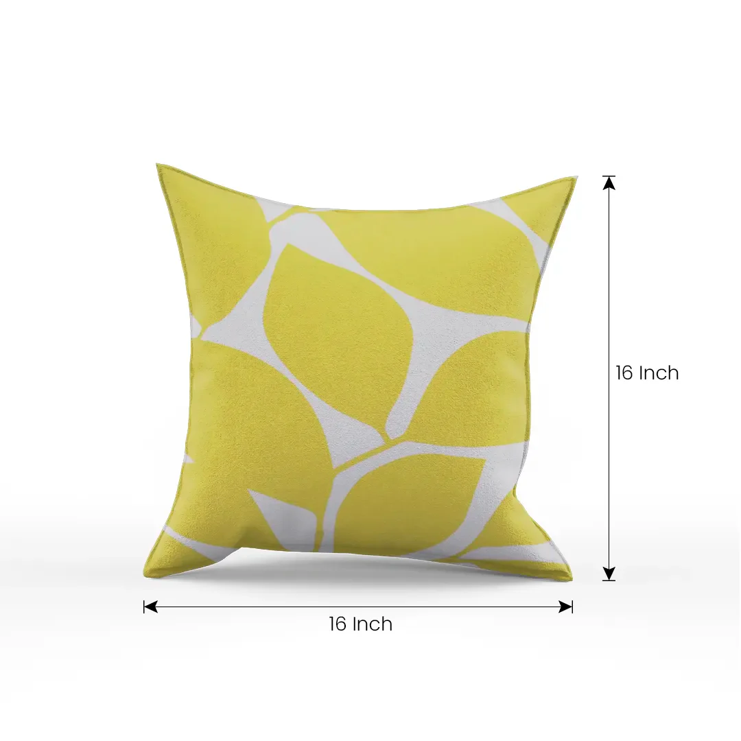Somerset Cotton Light Gray and Yellow Pillow Cover - Image 4
