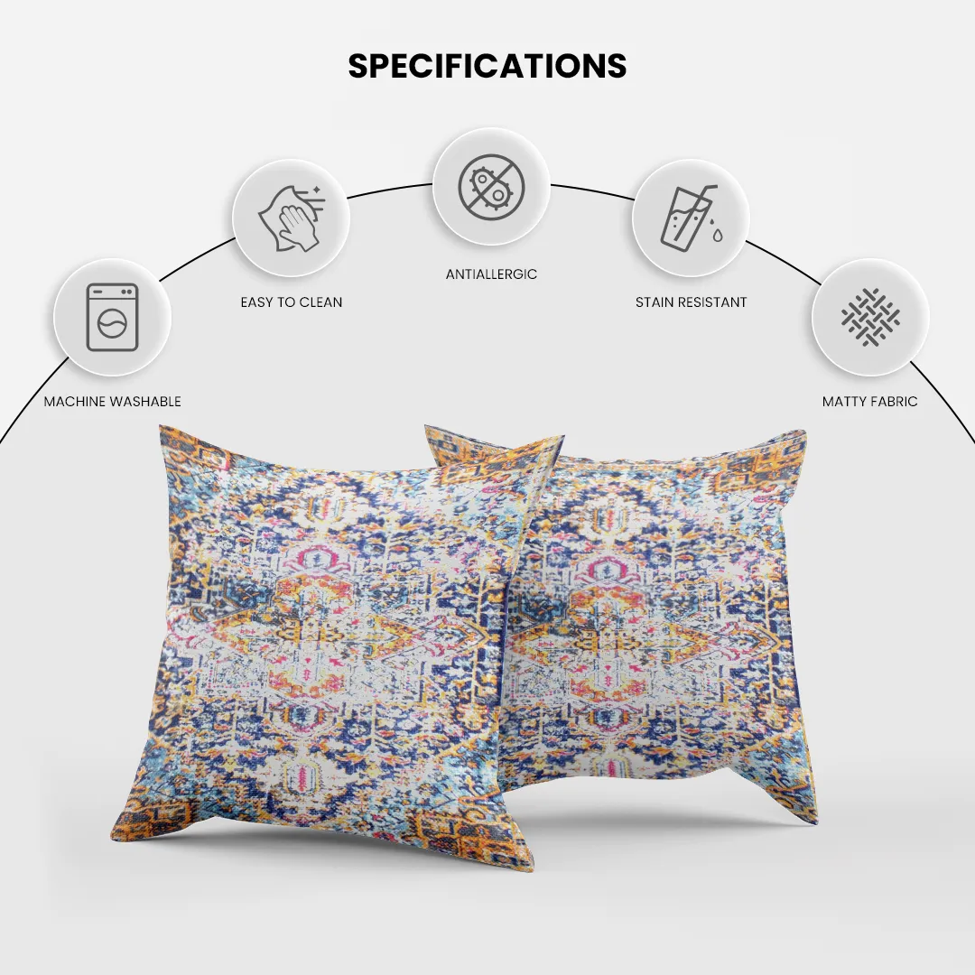 Vintage Persian Rug-Style Cushion Cover - Image 5